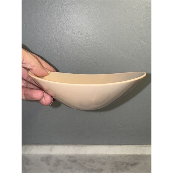 Fostoria Melamine Fawn Taupe Set Of 4 Casual Flair Bowls And 1 Sugar Bowl No Lid - Picture 10 of 11